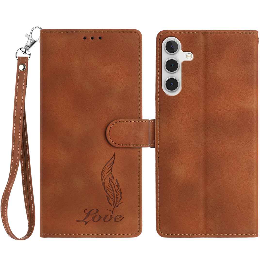For Samsung Galaxy A36 5G Case Imprinted Feather PU Leather Wallet Phone Cover with Wrist Strap G
For Samsung Galaxy A36 5G Case Imprinted Feather PU Leather Wallet Phone Cover with Wrist Strap G