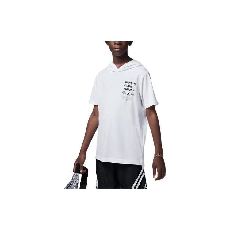 Jordan Letter Logo Print Hooded Short Sleeve Sweatshirt Kids tops White FB0844-100 S
Jordan Letter Logo Print Hooded Short Sleeve Sweatshirt Kids tops White FB0844-100 S
