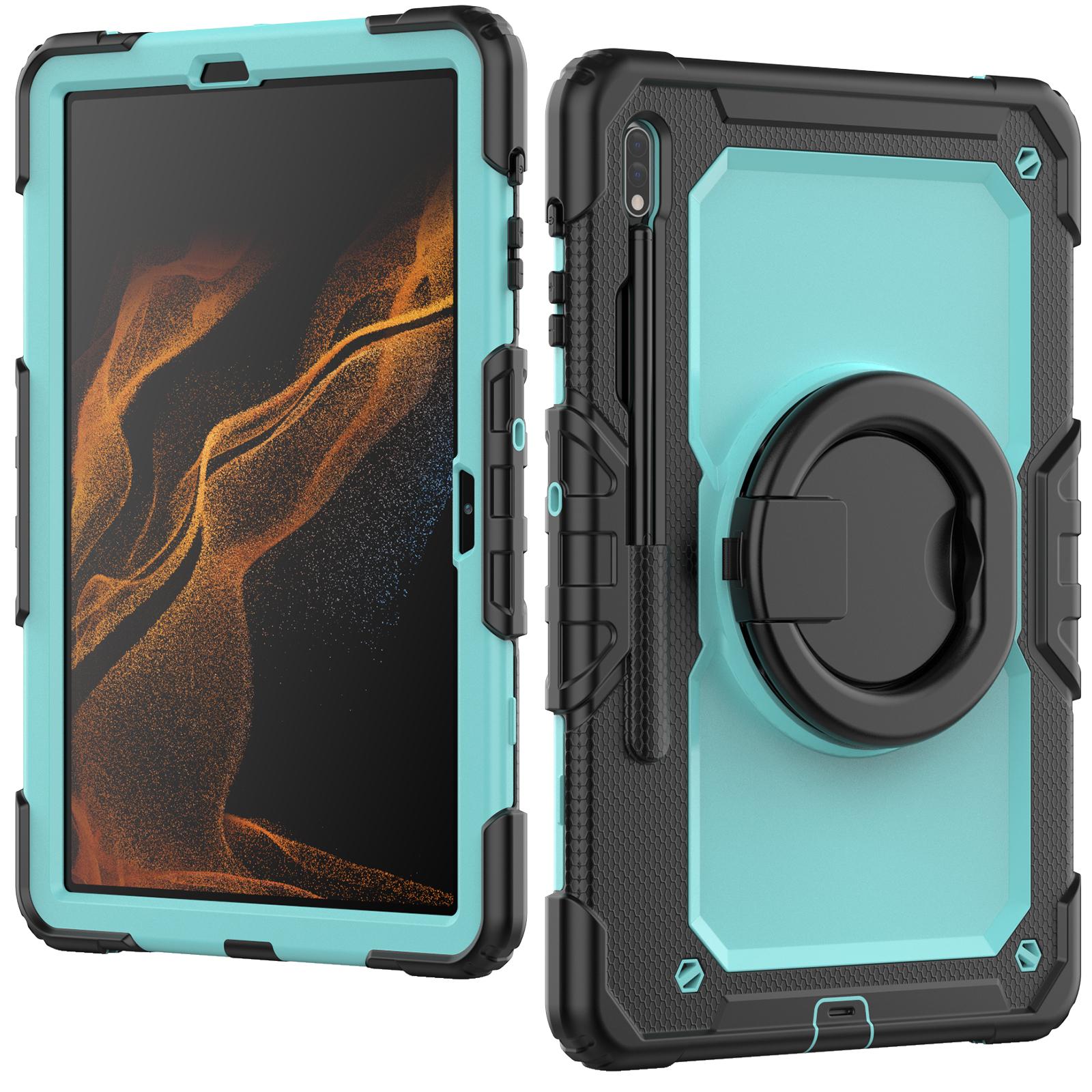 For Samsung Galaxy Tab S8+/Tab S7+ T970/T975 (2020)/Tab S7 FE (2021) Anti-Drop Tablet Case Hard PC+Silicone Case with Shoulder Strap/Kickstand Black/Baby Blue PC
For Samsung Galaxy Tab S8+/Tab S7+ T970/T975 (2020)/Tab S7 FE (2021) Anti-Drop Tablet Case Hard PC+Silicone Case with Shoulder Strap/Kickstand Black/Baby Blue PC