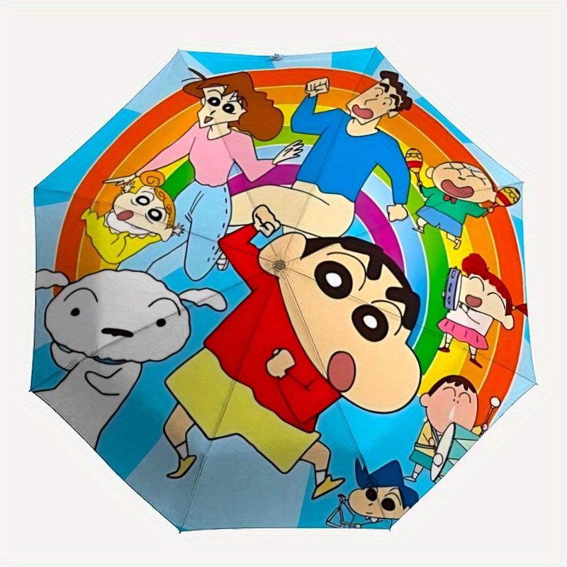 1pc Crayon Shin-chan Automatic Umbrella Durable Iron Frame & Plastic Handle, Gift for Men & Women, Sturdy Construction, Playful Design yy250826100
1pc Crayon Shin-chan Automatic Umbrella Durable Iron Frame & Plastic Handle, Gift for Men & Women, Sturdy Construction, Playful Design yy250826100