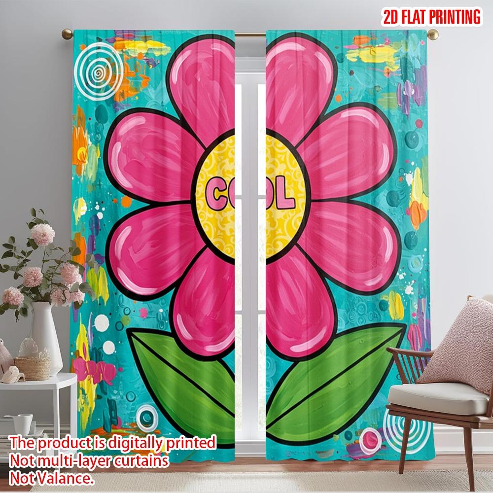2pcs 2D flat printing Party Window Curtains Cool Flower_b 100% Polyester Without Electricity Festive Wall Decor Perfect for All 52.50×116.00 CM 2pcs
2pcs 2D flat printing Party Window Curtains Cool Flower_b 100% Polyester Without Electricity Festive Wall Decor Perfect for All 52.50×116.00 CM 2pcs