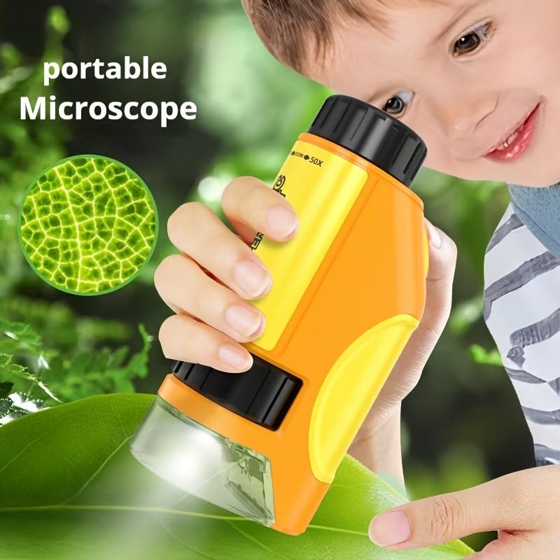 kids portable microscope with led light outdoor exploration toy 1PCS
kids portable microscope with led light outdoor exploration toy 1PCS