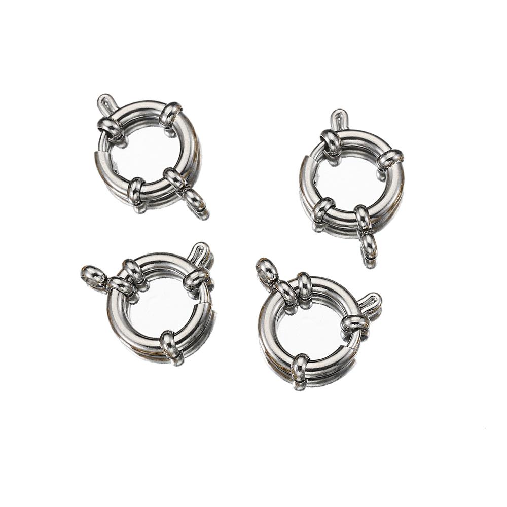 4pcs 10-18mm Stainless Steel Spring Clasps Round Sailor Clasp Bracelet Two Loops Connectors DIY Clavicle Necklace Jewelry Making 4pcs
4pcs 10-18mm Stainless Steel Spring Clasps Round Sailor Clasp Bracelet Two Loops Connectors DIY Clavicle Necklace Jewelry Making 4pcs