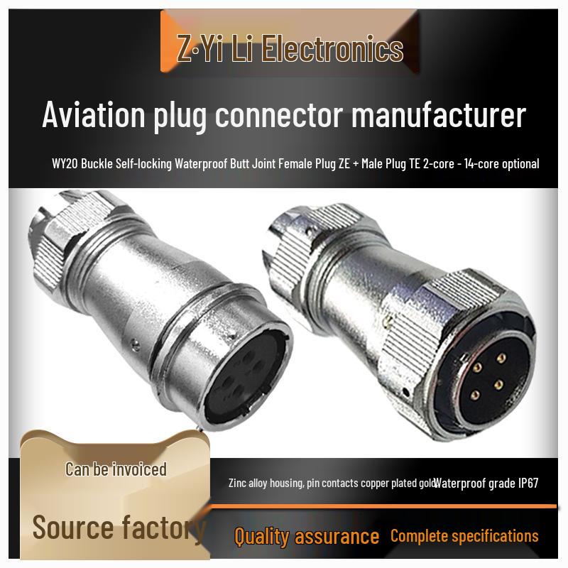 WY20 Waterproof Aviation Plug Socket, Pin 15 Core Industrial Connector J234579810. Male Plug 2TE
WY20 Waterproof Aviation Plug Socket, Pin 15 Core Industrial Connector J234579810. Male Plug 2TE