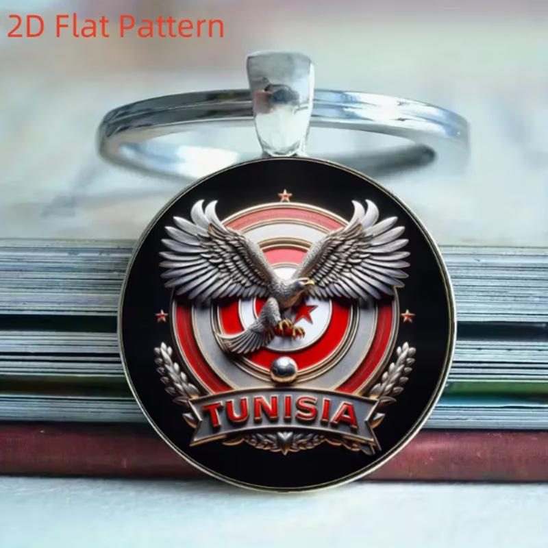 Fashion Alloy Keychain Pendant Round Metal Key Ring with 2D Flat Pattern Tunisia Eagle Design Durable and Lightweight Accessory for Keys One Size
Fashion Alloy Keychain Pendant Round Metal Key Ring with 2D Flat Pattern Tunisia Eagle Design Durable and Lightweight Accessory for Keys One Size