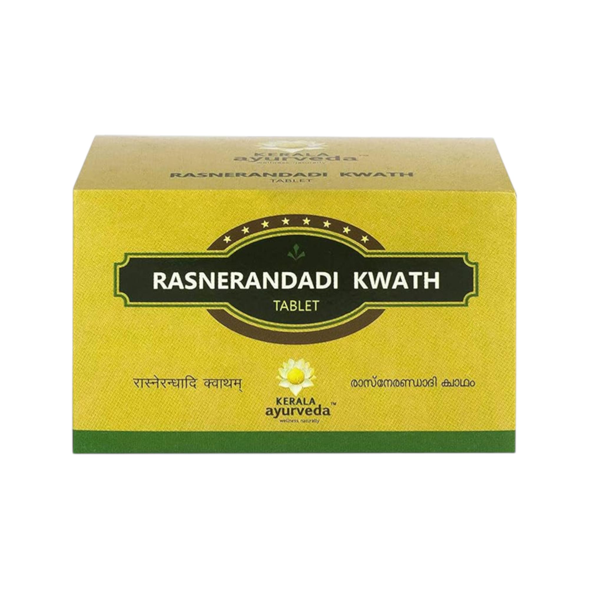 KERALA Ayurveda Rasnerandadi Kwath Tablet 100 Count Poly-Herbal Natural Pain Relief Supplement
KERALA Ayurveda Rasnerandadi Kwath Tablet 100 Count Poly-Herbal Natural Pain Relief Supplement