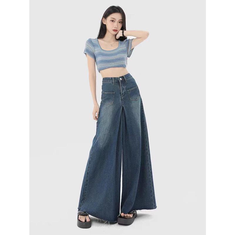 Plus Size Women s Wide Leg Raw Edge High Waist Floor-Length Jeans Skirt - Autumn/Winter 2024. 5XL
Plus Size Women s Wide Leg Raw Edge High Waist Floor-Length Jeans Skirt - Autumn/Winter 2024. 5XL