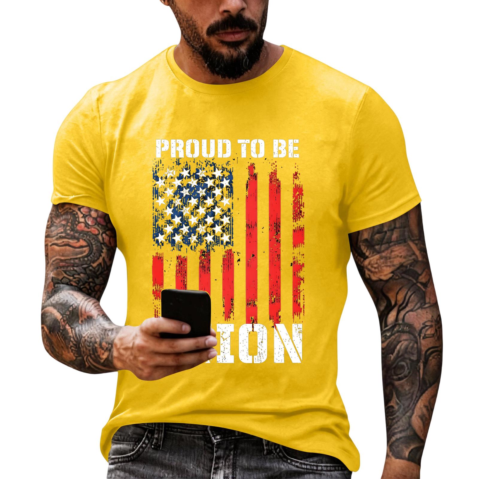 Men s Loose Fit Short Sleeve Casual T Shirt Labor Day Printed Graphic Tee Crew Neck Comfortable Top for Everyday Wear XL жовтий
Men s Loose Fit Short Sleeve Casual T Shirt Labor Day Printed Graphic Tee Crew Neck Comfortable Top for Everyday Wear XL жовтий
