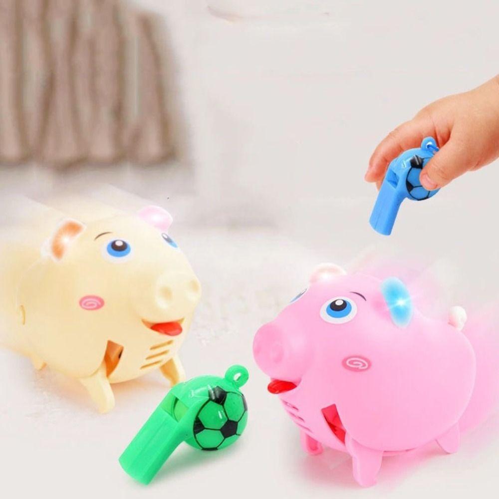 Blow Whistling Electric Whistle Pig Light Music Walking Pig Toy Voice Control Pig Toy Kids Gift 1 pc Random color
Blow Whistling Electric Whistle Pig Light Music Walking Pig Toy Voice Control Pig Toy Kids Gift 1 pc Random color