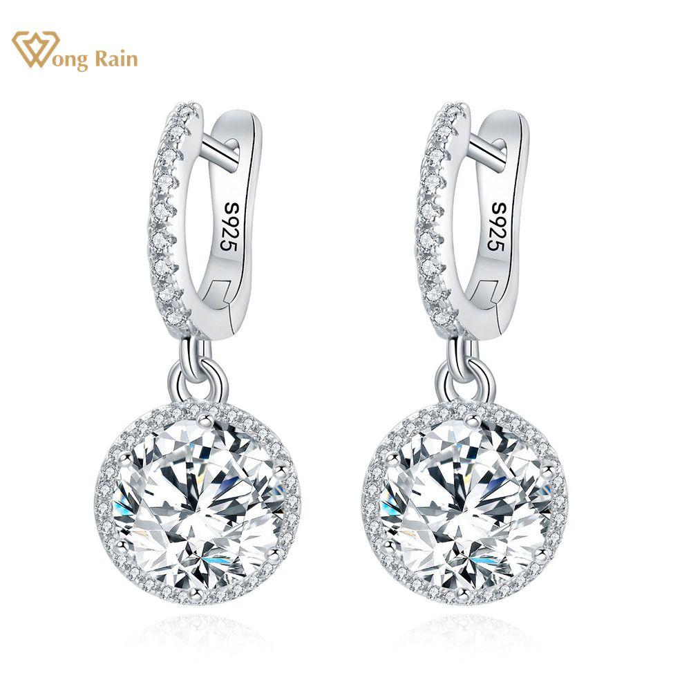 100% 925 Sterling Silver Round Cut Created Moissanite Gemstone Drop Dangle Wedding Earrings Fine Jewelry Wholesale
100% 925 Sterling Silver Round Cut Created Moissanite Gemstone Drop Dangle Wedding Earrings Fine Jewelry Wholesale
