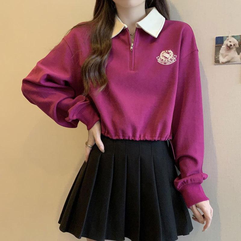 Plus Size Women s Slimming Rose Red Polo Collar Sweatshirt, Spring 2025 Collection M (Recommended under 100 jin)
Plus Size Women s Slimming Rose Red Polo Collar Sweatshirt, Spring 2025 Collection M (Recommended under 100 jin)