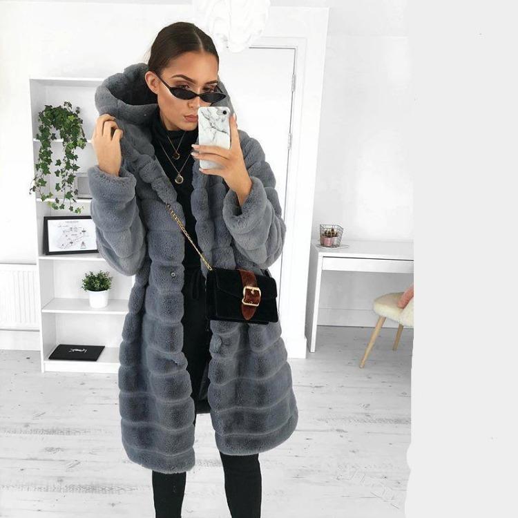 Winter Plush Hooded Coat For Women Pure Color Autumn Style 5XL темно-сірий колір
Winter Plush Hooded Coat For Women Pure Color Autumn Style 5XL темно-сірий колір