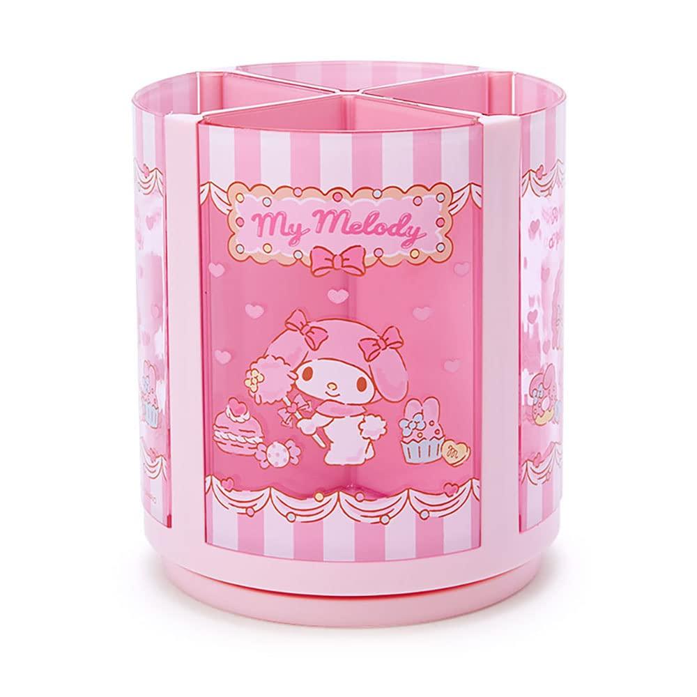 Sanrio My Melody Подставка-органайзер для ручек и косметики, Розовый, Пластик, Вращающийся на 360 градусов, Косметика, Кисти, Тюль, Персонаж,
Sanrio My Melody Подставка-органайзер для ручек и косметики, Розовый, Пластик, Вращающийся на 360 градусов, Косметика, Кисти, Тюль, Персонаж,