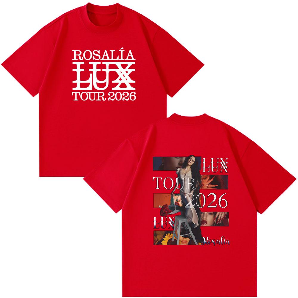 Rosalia LUX Tour Album 2026 T Shirts Unisex s Women Clothing Summer Fashion Harajuku Short Sleeve T-shirts Cotton Oversized T-shirt S
Rosalia LUX Tour Album 2026 T Shirts Unisex s Women Clothing Summer Fashion Harajuku Short Sleeve T-shirts Cotton Oversized T-shirt S