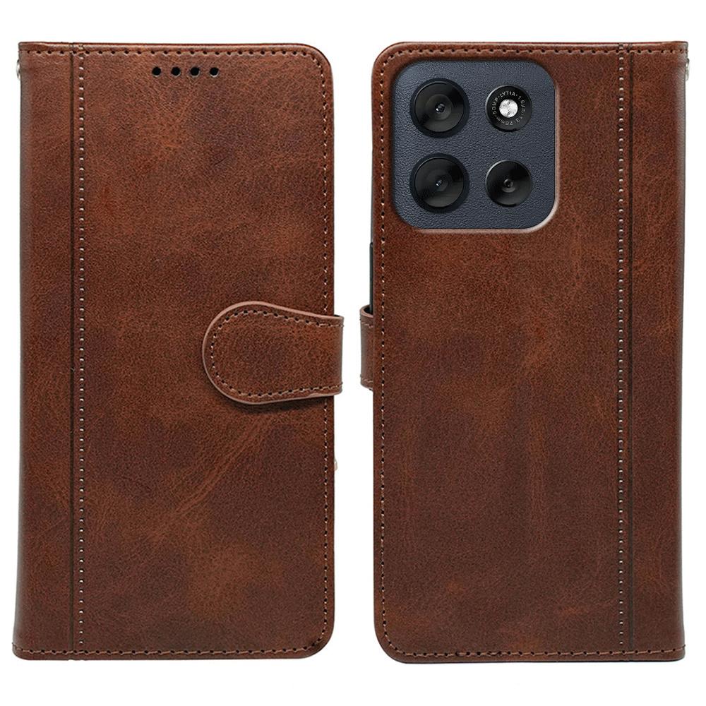 For Motorola Moto G56 5G Case Calf Texture Leather Stand Book Style Phone Cover Brown
For Motorola Moto G56 5G Case Calf Texture Leather Stand Book Style Phone Cover Brown