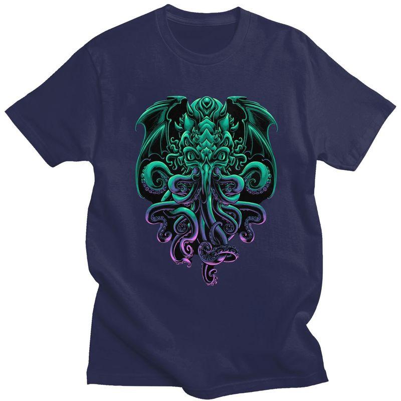 Custom Cool HP Lovecraft Cthulhu Tshirt for Men Short Sleeve T Shirt The Old God of Rlyeh Tshirt Loose Fit Pure Cotton Tees 4XL
Custom Cool HP Lovecraft Cthulhu Tshirt for Men Short Sleeve T Shirt The Old God of Rlyeh Tshirt Loose Fit Pure Cotton Tees 4XL