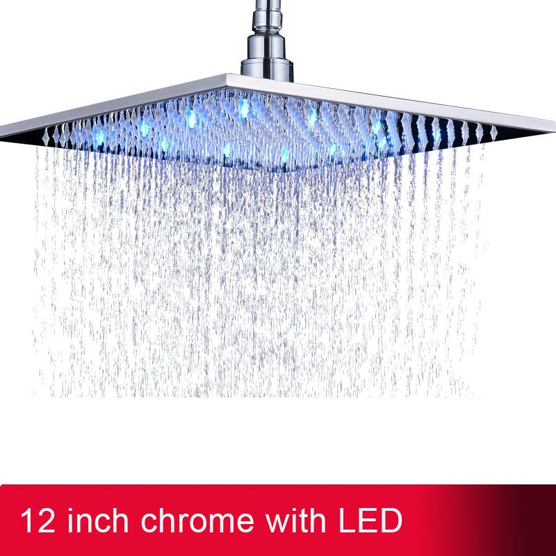 Rainfall Shower Head LED Light 12/16 Large Brass Rainfall Shower Faucet Head Square Shape/Color Changed 12 inch серебряный
Rainfall Shower Head LED Light 12/16 Large Brass Rainfall Shower Faucet Head Square Shape/Color Changed 12 inch серебряный