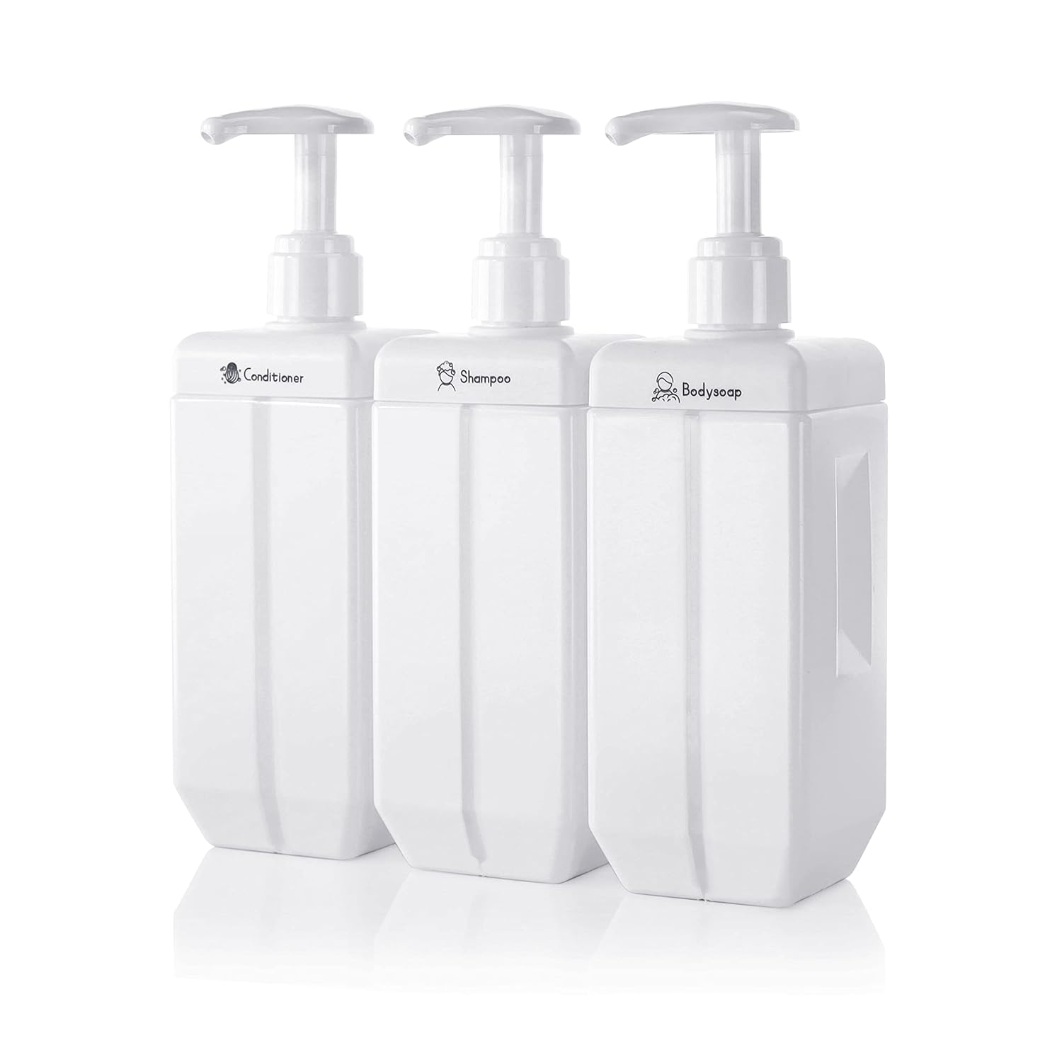 JBM shampoo bottle dispenser refill wide mouth large capacity stylish white 650ml set 3 stickers
JBM shampoo bottle dispenser refill wide mouth large capacity stylish white 650ml set 3 stickers