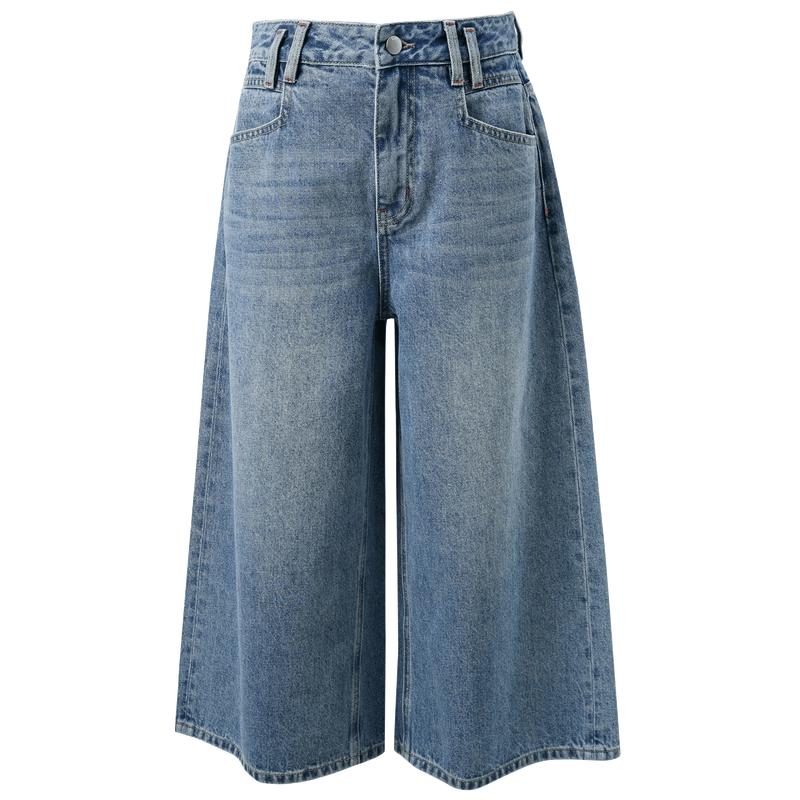SanCai 100% Cotton Straight Cropped Jeans
SanCai 100% Cotton Straight Cropped Jeans