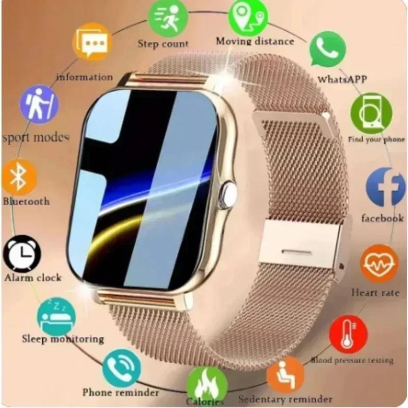 Умные часы для телефона Android. 1,44-дюймовый цветной экран, полный сенсорный вызов по Bluetooth, умные часы с магнитной зарядкой
Умные часы для телефона Android. 1,44-дюймовый цветной экран, полный сенсорный вызов по Bluetooth, умные часы с магнитной зарядкой