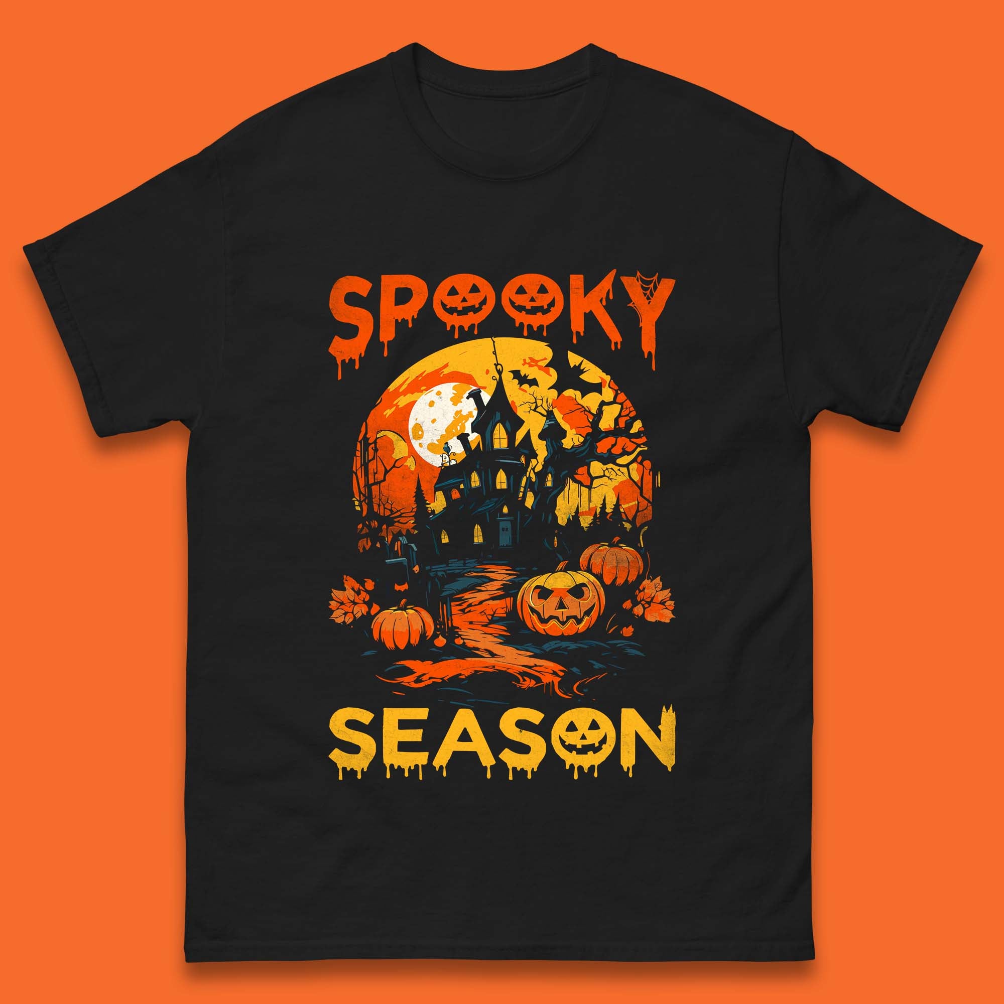 Spooky Season Happy Halloween Full Moon Dark Night Haunted House Mens Tee Top M
Spooky Season Happy Halloween Full Moon Dark Night Haunted House Mens Tee Top M