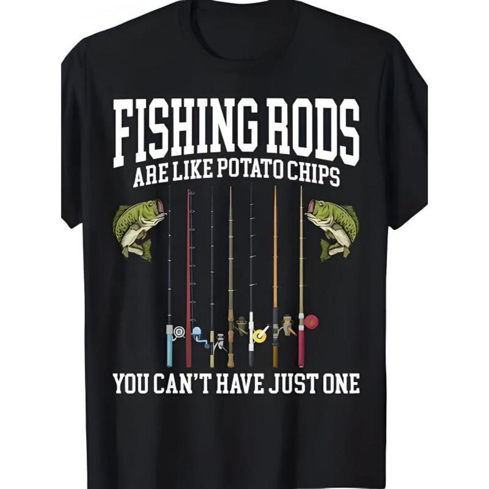 European Sizes Men s Fishing Rod Graphic, Casual Crew Neck T-Shirt with a _Fishing Rods Look Like Potato _ Print,Short Sleeve,Suitable for All Seasons S
European Sizes Men s Fishing Rod Graphic, Casual Crew Neck T-Shirt with a _Fishing Rods Look Like Potato _ Print,Short Sleeve,Suitable for All Seasons S