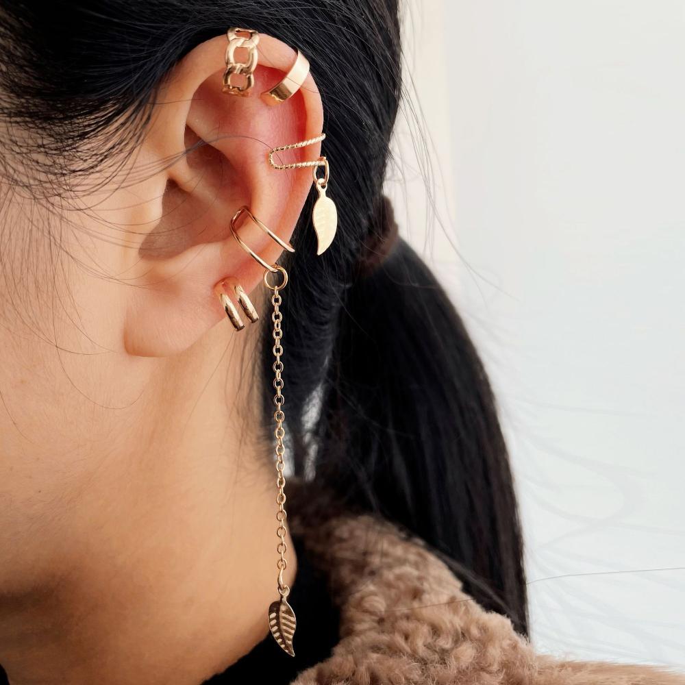 C Shape Star Crystal Moon Clip On Earrings Korean Ear Cuffs Set Women Ear Clip Chain Drop Earrings
C Shape Star Crystal Moon Clip On Earrings Korean Ear Cuffs Set Women Ear Clip Chain Drop Earrings