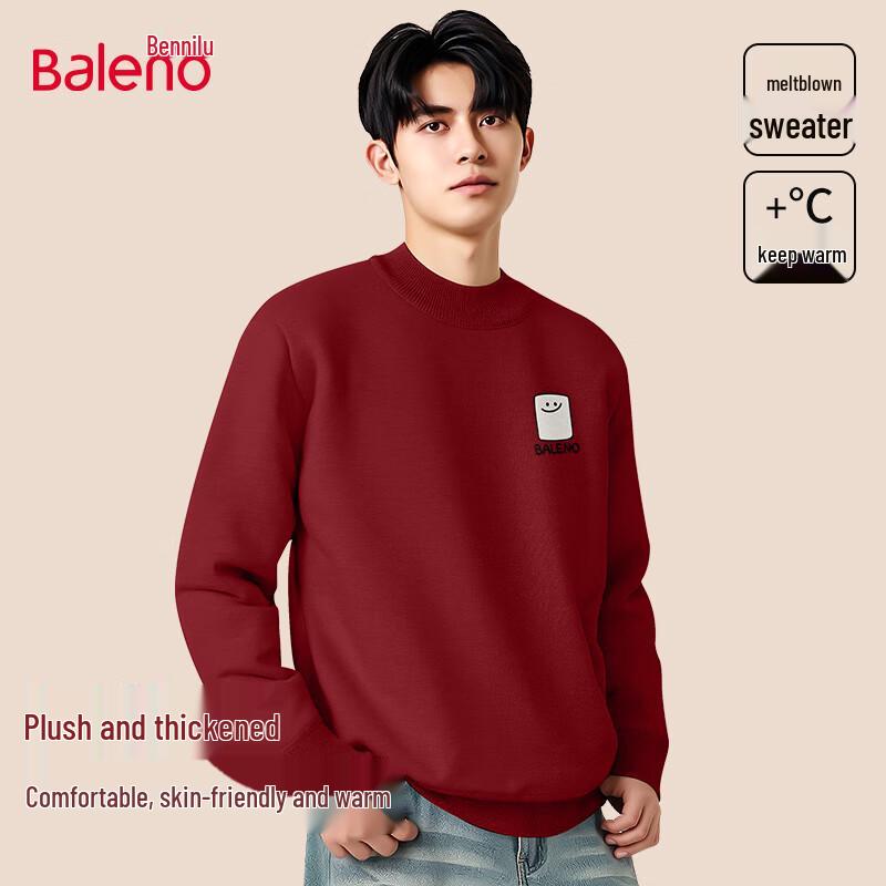 Baleno Men s Winter Plush Knit Half-High Collar Sweater L
Baleno Men s Winter Plush Knit Half-High Collar Sweater L