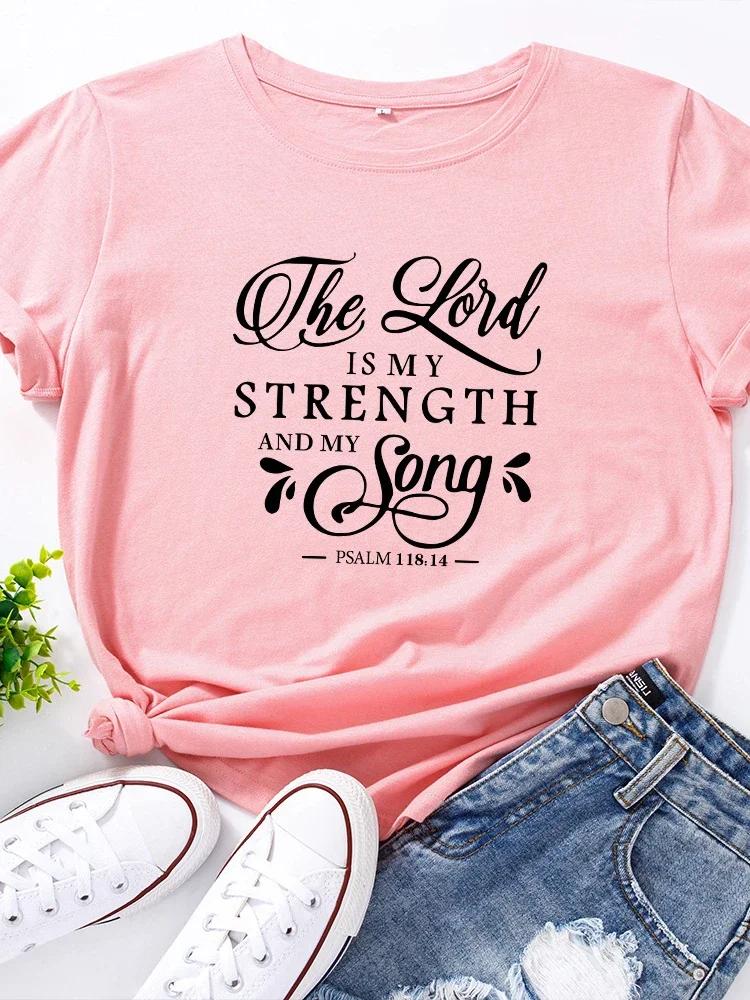 Lord Is My Strength Print T Shirt Women Short Sleeve O Neck Loose Tshirt Summer Women Causal Tee Shirt Tops Camisetas Mujer S красный
Lord Is My Strength Print T Shirt Women Short Sleeve O Neck Loose Tshirt Summer Women Causal Tee Shirt Tops Camisetas Mujer S красный