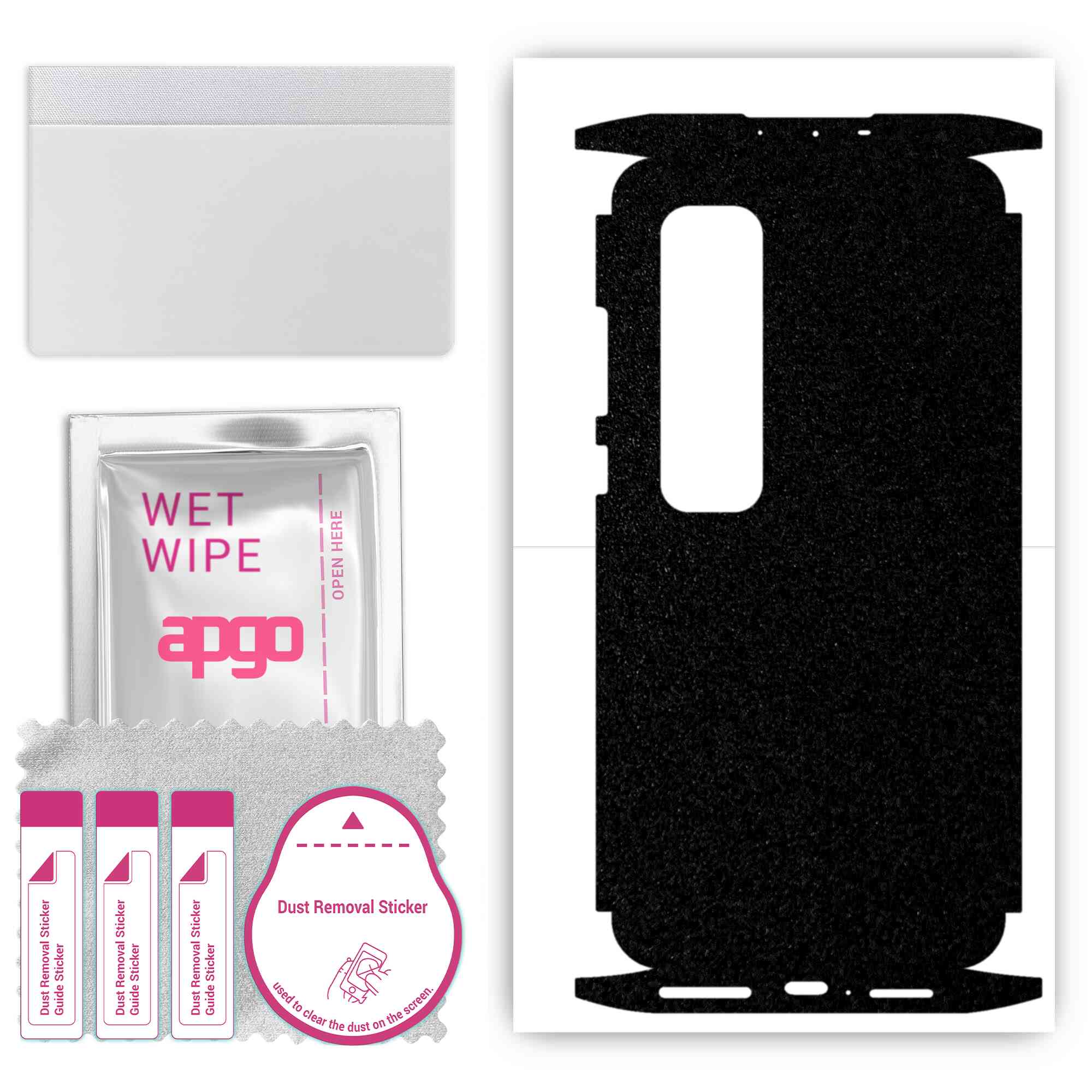 Apgo Protective Skin Sticker for the back+sides compatible with Xiaomi Mi 10 Ultra, Full Wrap Film, Foil, Vinyl - Pattern Matte Black
Apgo Protective Skin Sticker for the back+sides compatible with Xiaomi Mi 10 Ultra, Full Wrap Film, Foil, Vinyl - Pattern Matte Black