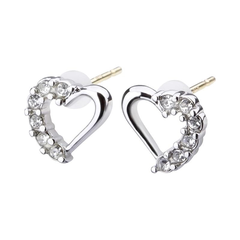 LOKUMI earrings 18k gold K18 post made in Japan K18 pave open heart Compatible with metal allergies pave earrings heart ladies small Small size
LOKUMI earrings 18k gold K18 post made in Japan K18 pave open heart Compatible with metal allergies pave earrings heart ladies small Small size