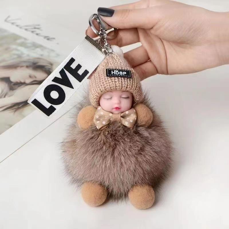 Real fox fur ball pendant sleep doll plush pendant bag with jewelry creative car keychain pendant female
Real fox fur ball pendant sleep doll plush pendant bag with jewelry creative car keychain pendant female