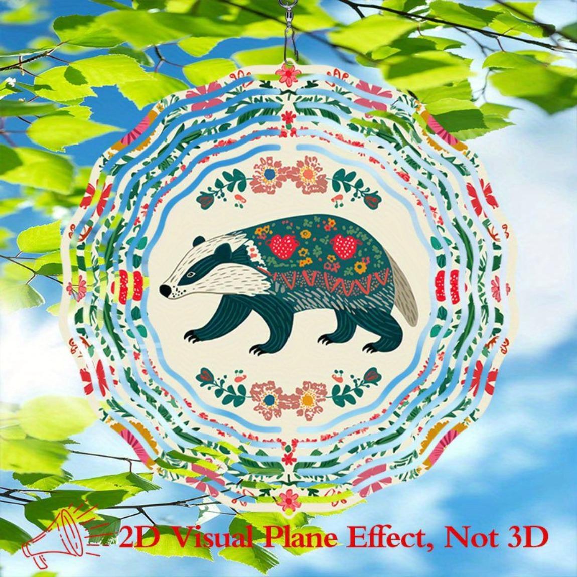 Metal Wind Chime with Mandala Badger Design Vibrant Floral Geometric Outdoor Garden Decor No Battery Needed Holiday Gift 01A
Metal Wind Chime with Mandala Badger Design Vibrant Floral Geometric Outdoor Garden Decor No Battery Needed Holiday Gift 01A