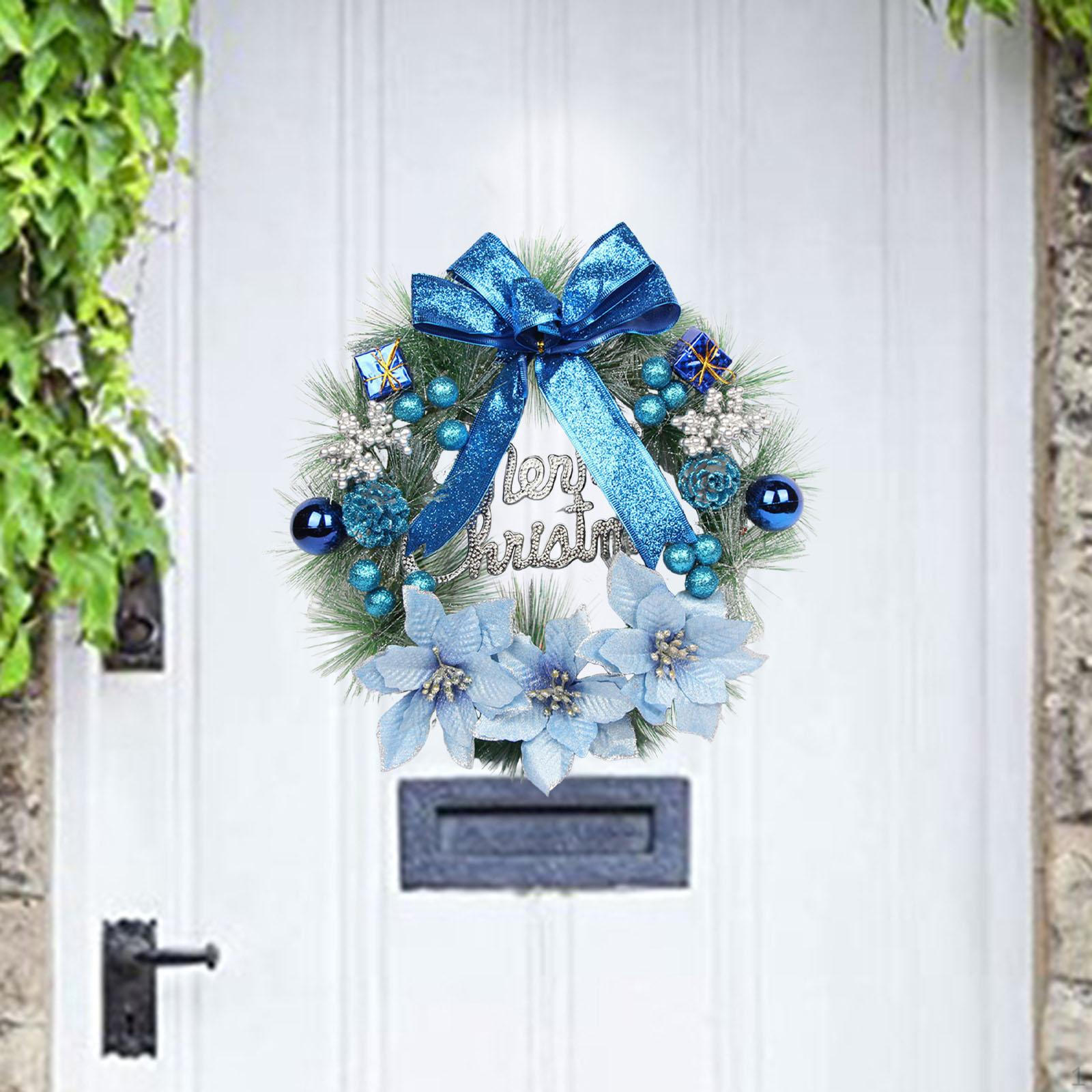 Artificial Christmas Wreath (30 Cm) with Bow for Hanging, Suitable Front Door, Fireplace, Party синій
Artificial Christmas Wreath (30 Cm) with Bow for Hanging, Suitable Front Door, Fireplace, Party синій