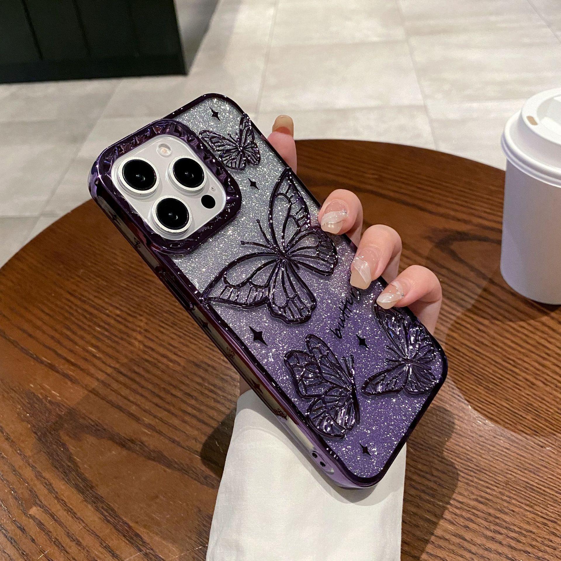 Для iPhone 16 Pro Чохол 3D Метелик ТПУ Чохол для телефону з градієнтом та блискучим папером B
Для iPhone 16 Pro Чохол 3D Метелик ТПУ Чохол для телефону з градієнтом та блискучим папером B