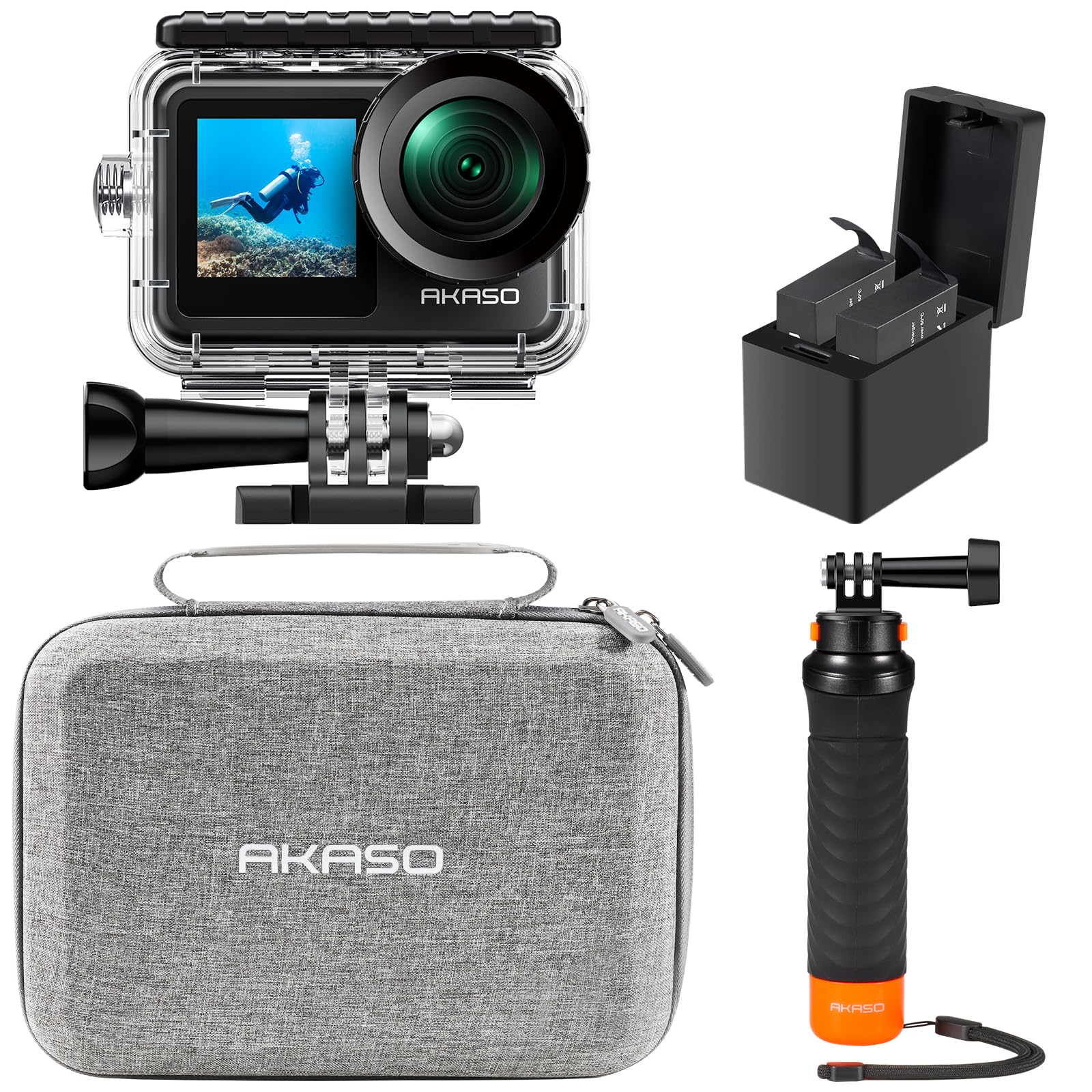 AKASO Brave 7 LE Action 4K IPX7 40M Underwater Image Dual Touch Time External Two 1350mAh Floating Handle and Camera, 60fps, 20MP, Waterproof, чорний
AKASO Brave 7 LE Action 4K IPX7 40M Underwater Image Dual Touch Time External Two 1350mAh Floating Handle and Camera, 60fps, 20MP, Waterproof, чорний