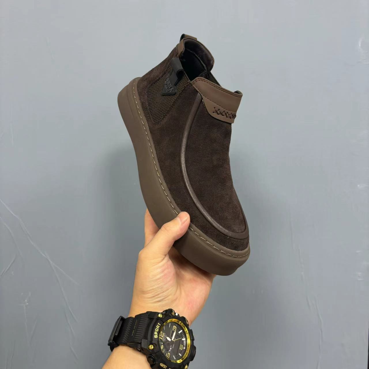 Men s shoes autumn and winter new cotton shoes pure leather one foot casual frosted leather shoes round toe fashion 44
Men s shoes autumn and winter new cotton shoes pure leather one foot casual frosted leather shoes round toe fashion 44