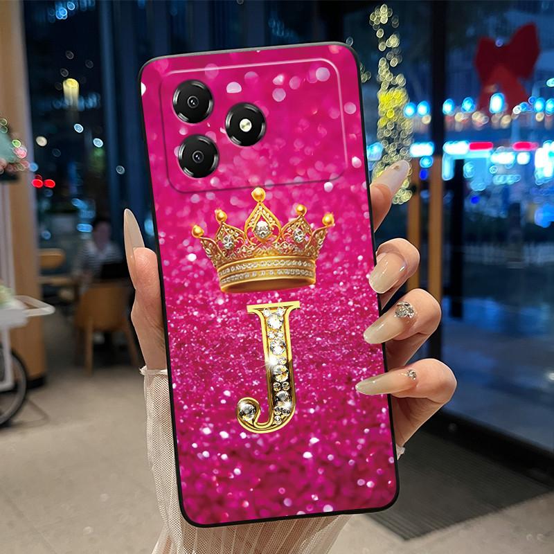 Красивый защитный чехол для телефона со буквой из алфавита и короной для ZTE Blade A36, мягкий силиконовый, черный, противоударный корпус, чехол для ZTE Blade A36 ZTE Blade A36
Красивый защитный чехол для телефона со буквой из алфавита и короной для ZTE Blade A36, мягкий силиконовый, черный, противоударный корпус, чехол для ZTE Blade A36 ZTE Blade A36