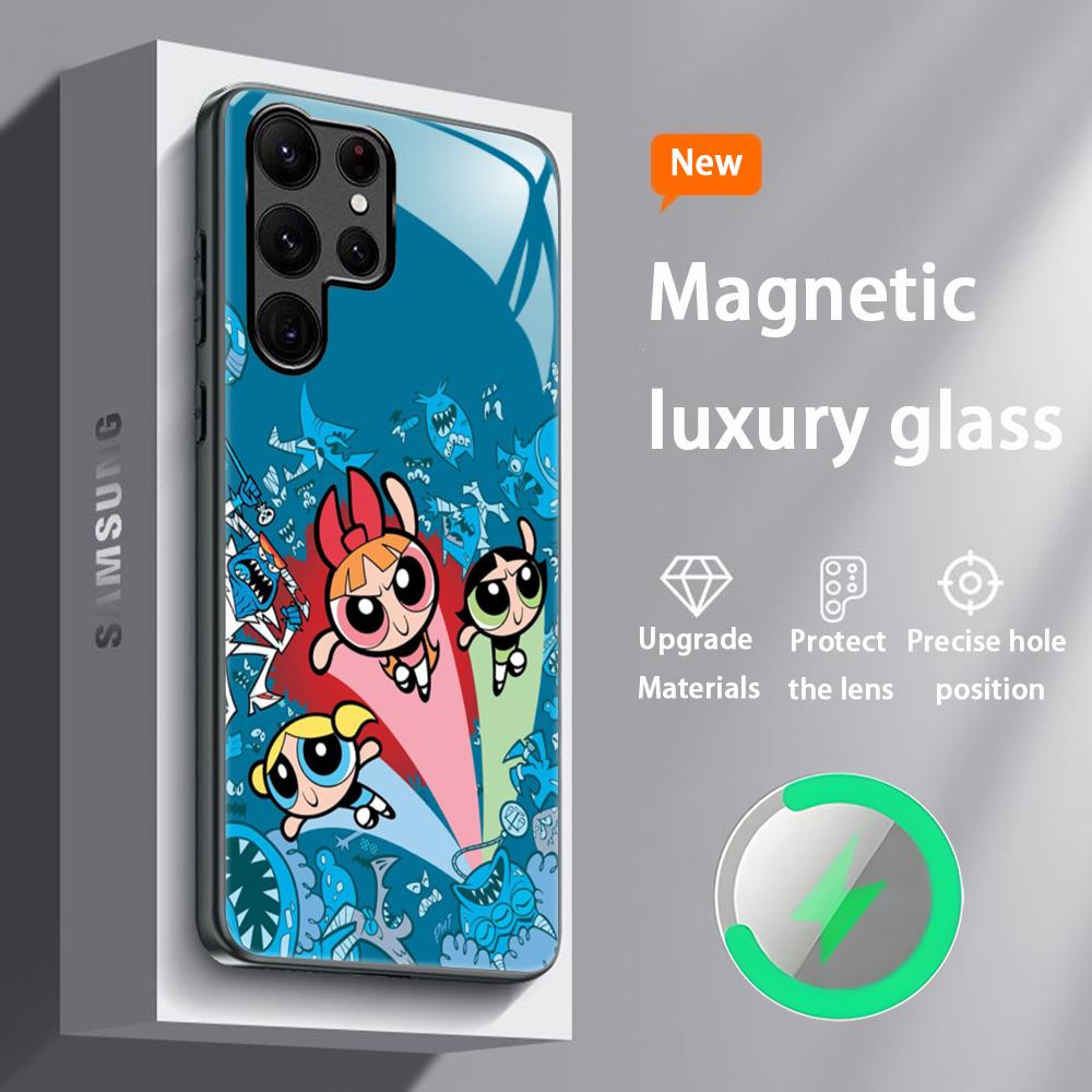 Anime P-ower-Puff Cute Phone Case For Samsung S25 S24 S23 S22 S21 S20 Plus Ultra Note20 Glass Magnetic Case Samsung S21 Ultra
Anime P-ower-Puff Cute Phone Case For Samsung S25 S24 S23 S22 S21 S20 Plus Ultra Note20 Glass Magnetic Case Samsung S21 Ultra