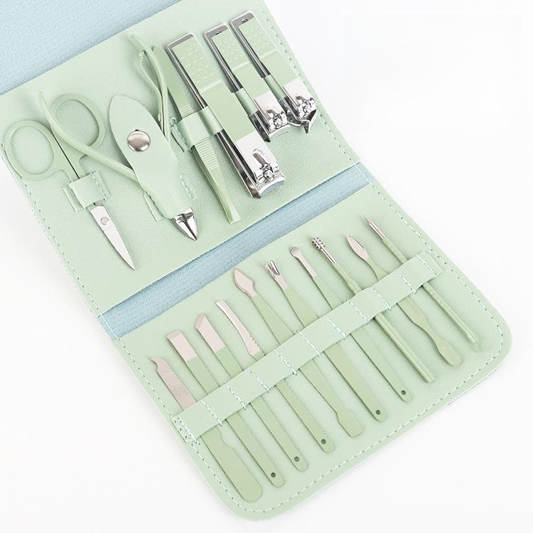 16-Piece Matcha Green Portable Nail Clipper Set with Folding Bag 2-fold bag 4-piece set A - Pink
16-Piece Matcha Green Portable Nail Clipper Set with Folding Bag 2-fold bag 4-piece set A - Pink