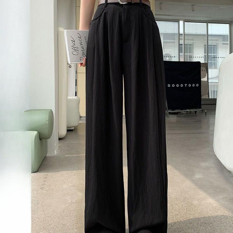 Мятые льняные брюки из хлопка и льна с ледяным шелком, широкие брюки для женщин, летние брюки с высокой талией, японские брюки Ямамото в ленивом стиле для улицы 2XL