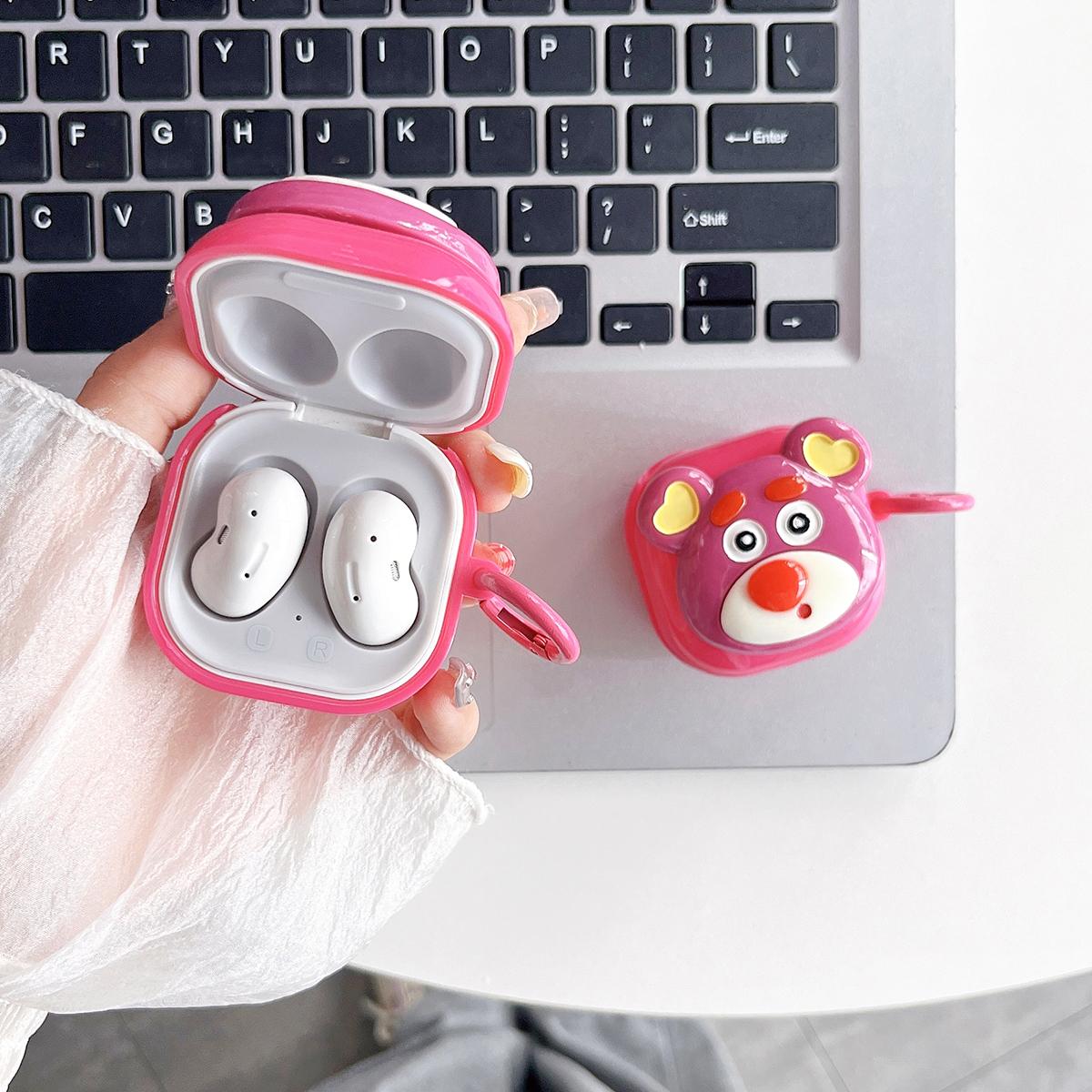 Чехол для наушников Love Heart Rose Bear с рисунком медведя для Samsung Galaxy Buds 2 Pro Live, чехол для Galaxy Buds2 Pro, мягкий чехол, полная защита с крючком
Чехол для наушников Love Heart Rose Bear с рисунком медведя для Samsung Galaxy Buds 2 Pro Live, чехол для Galaxy Buds2 Pro, мягкий чехол, полная защита с крючком