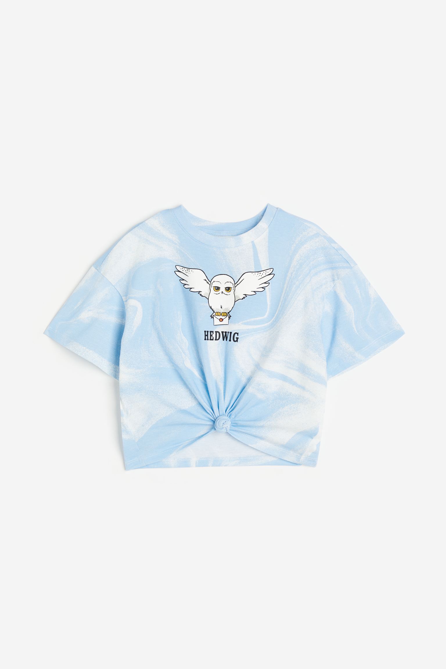 Tie-hem T-shirt 
Tie-hem T-shirt