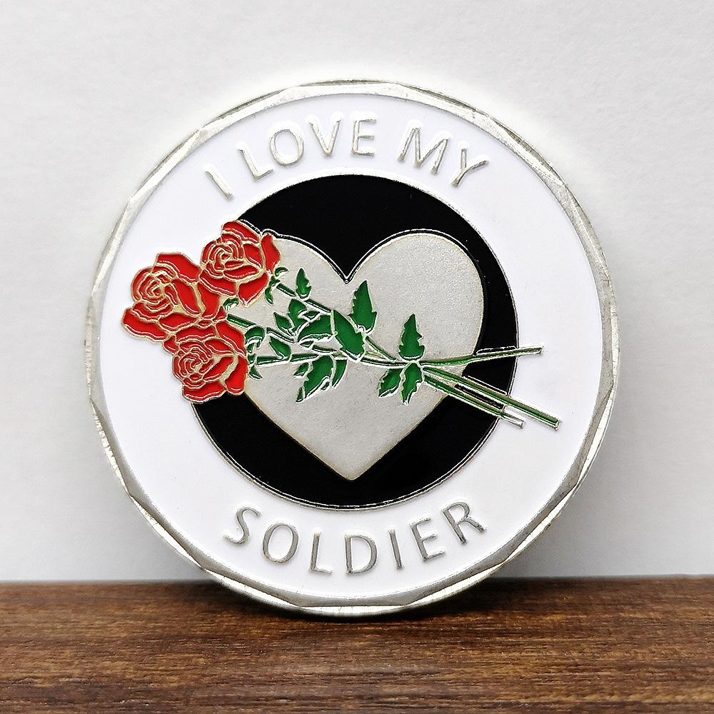 Soldier Commendation Medal, Badge, Rose Dedicated to My Soldier Brother, Gold and Silver Coins, Coin Collection
Soldier Commendation Medal, Badge, Rose Dedicated to My Soldier Brother, Gold and Silver Coins, Coin Collection