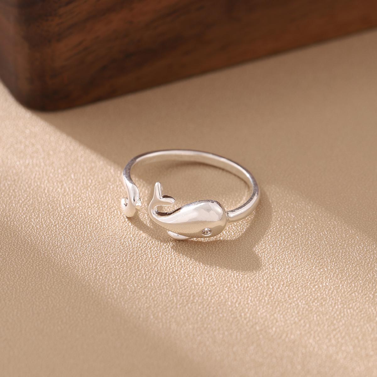New 925 Sterling Silver Whale Fish Animal Opening Rings серебряный
New 925 Sterling Silver Whale Fish Animal Opening Rings серебряный