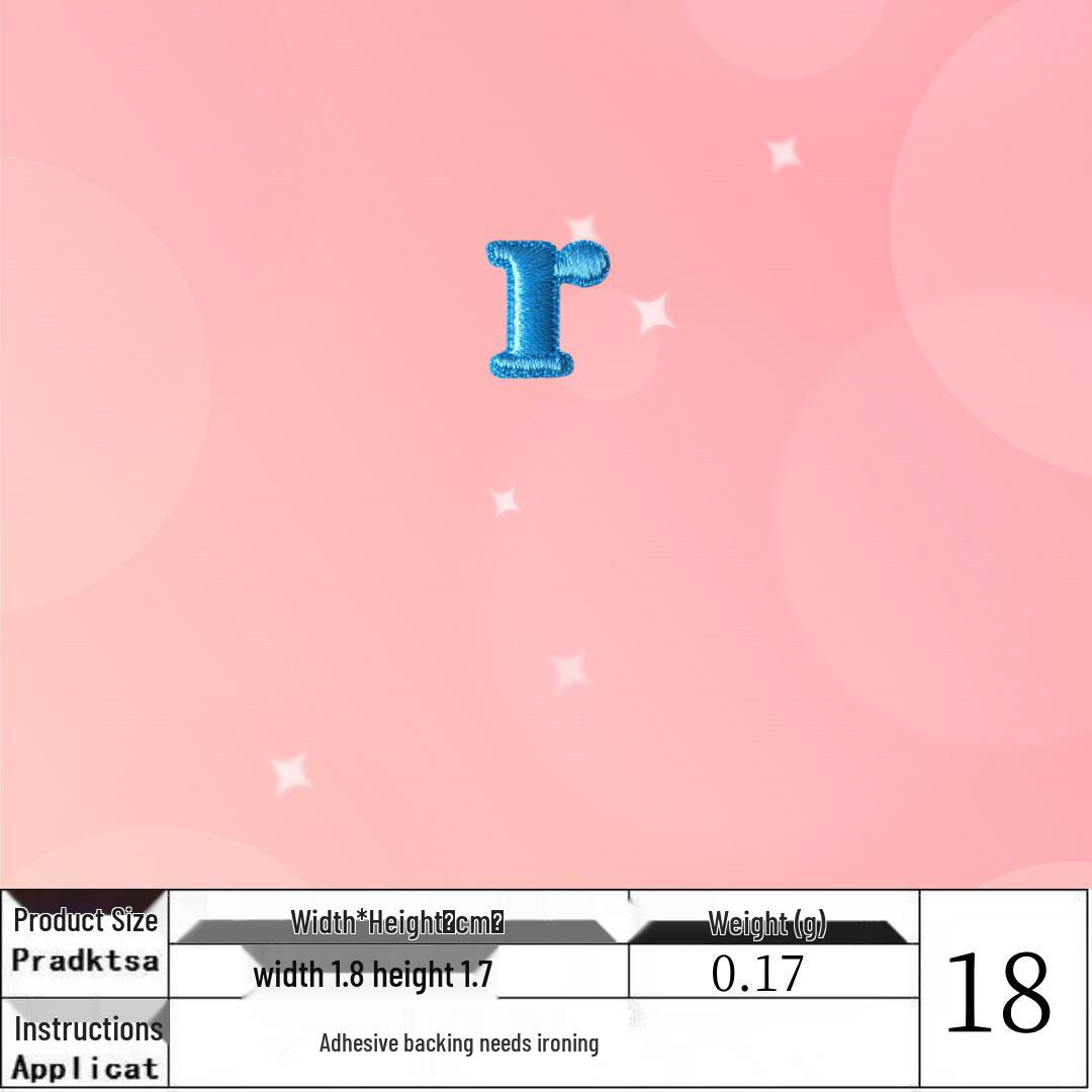 Blue English Letter Embroidery Iron-on Patch for Clothing Accessories
Blue English Letter Embroidery Iron-on Patch for Clothing Accessories