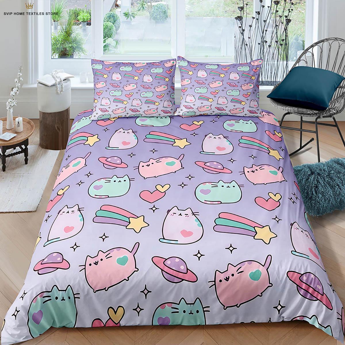 Comforter Cartoon Cute Cat 3D Printed Machine Washable Bedding Set Kids Gift 3 Pieces Comforter (quilt)-EU Single(135*200cm)3pcs
Comforter Cartoon Cute Cat 3D Printed Machine Washable Bedding Set Kids Gift 3 Pieces Comforter (quilt)-EU Single(135*200cm)3pcs