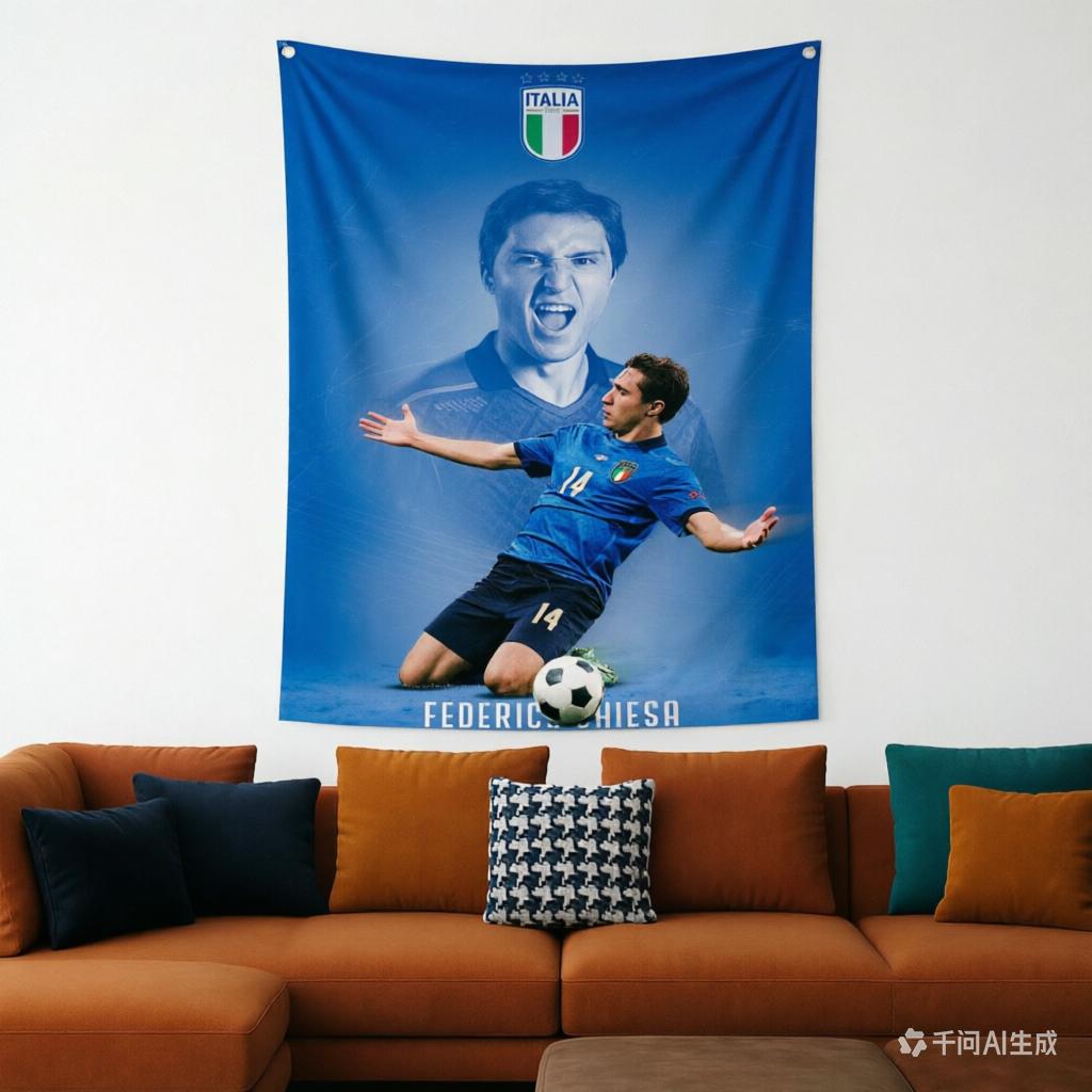 Federico Chiesa Tapestry Italy National Team Football Wall Hanging Soccer Fan Decor For Bedroom Living Room 74x94cm(29x37in)
Federico Chiesa Tapestry Italy National Team Football Wall Hanging Soccer Fan Decor For Bedroom Living Room 74x94cm(29x37in)