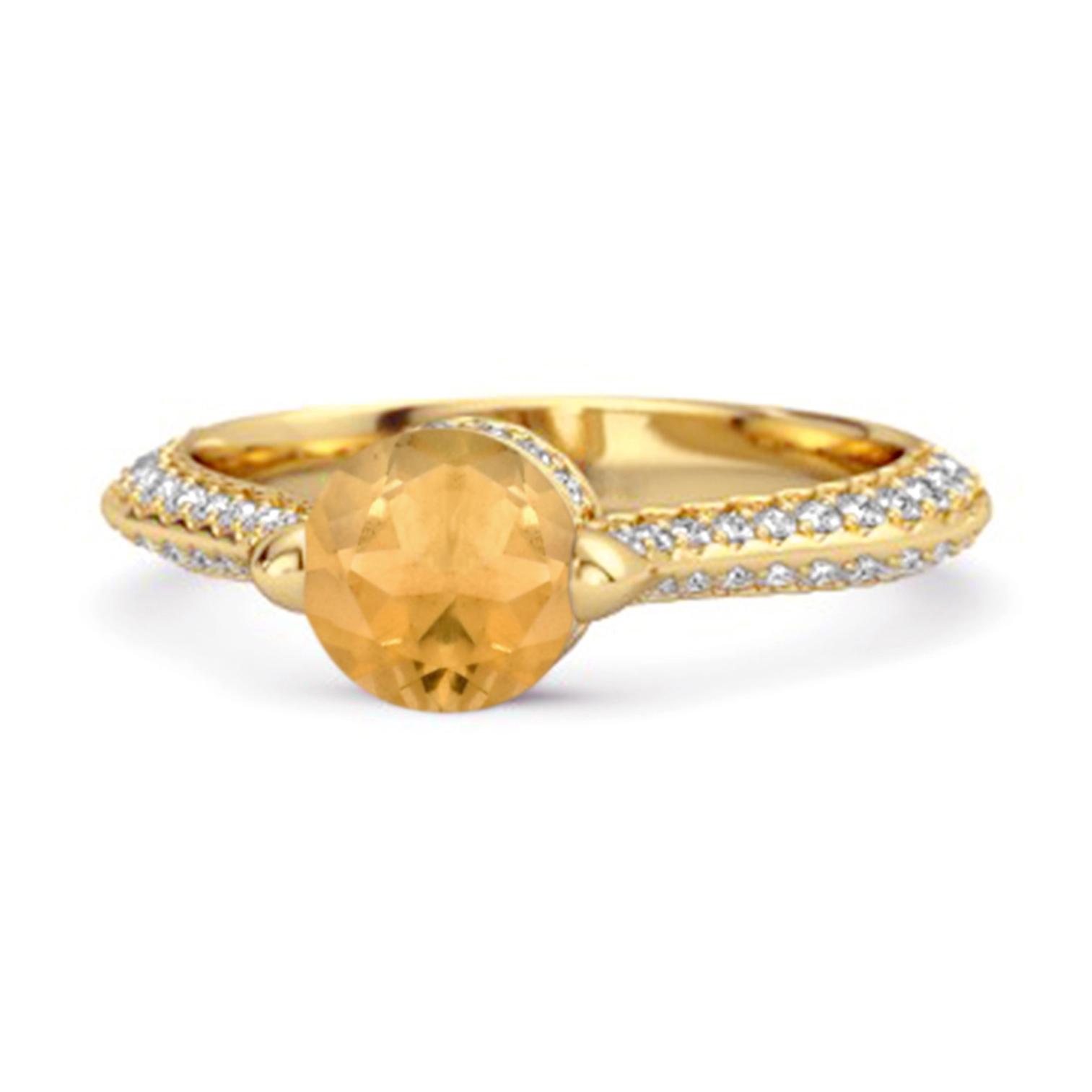 Citrine Double Pave Band Design Ring - 925 Sterling Silver Gold Vermeil 8 жовтий
Citrine Double Pave Band Design Ring - 925 Sterling Silver Gold Vermeil 8 жовтий