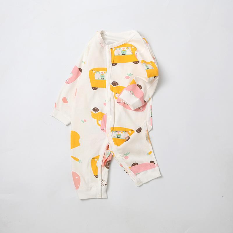 Новорожденный ромпер из чистого хлопка, весна и осень, полностью хлопковый костюм для ползания 80cm